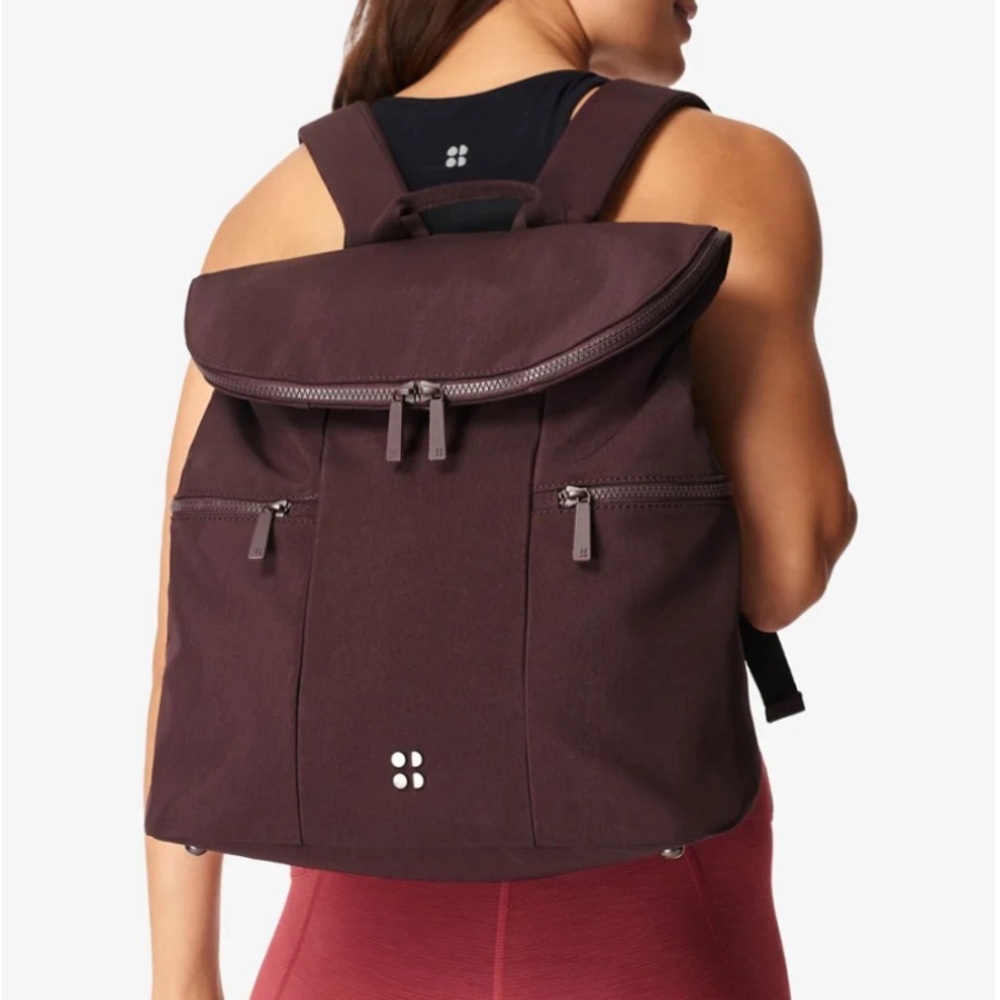 Sweaty Betty All Sports Backpack - never used - black cherry